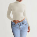Slim Turtleneck Long Sleeve Top