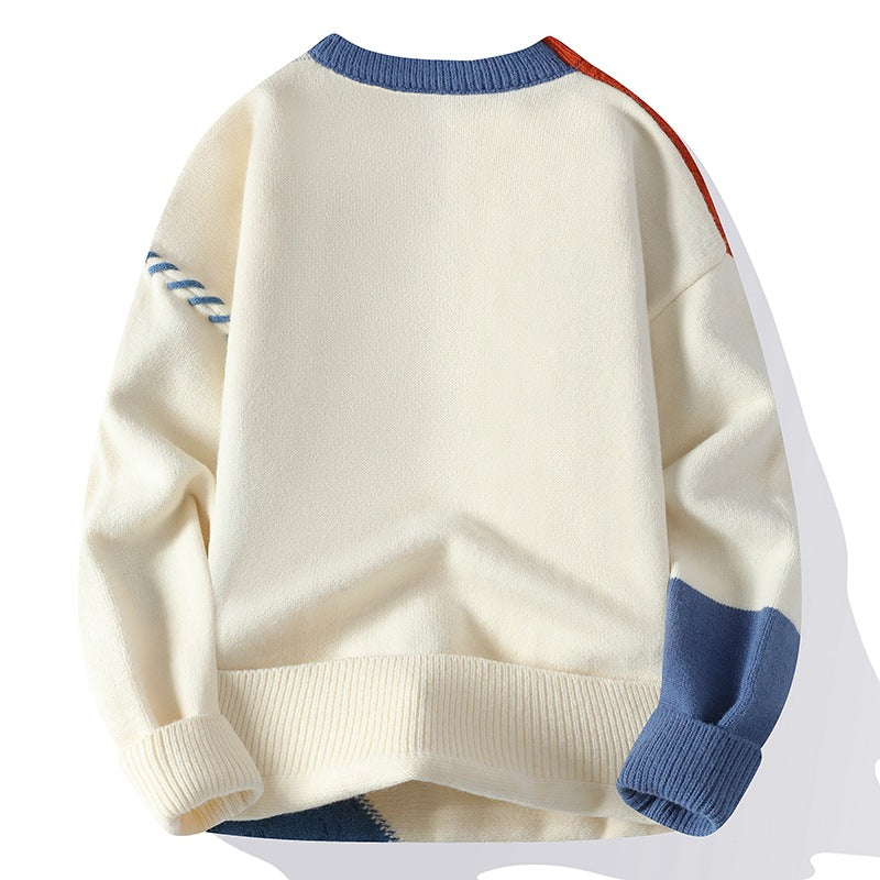 Men’s Patchwork Knit Sweater